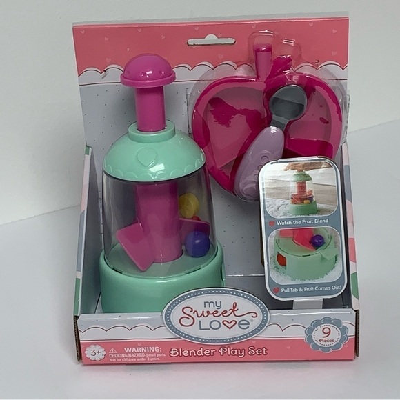 My Sweet Love| NEW Food Blender Toy Accessory Play Set| 9 Pieces NEW IN BOX - Picture 1 of 8